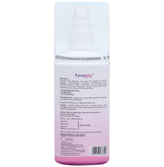 tyrodin creamy lotion 100 ml